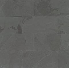 Bedrosians Black Pearl 12" x 24" Gauged Slate Tile | Item Code SLTBLKPRL1224G
