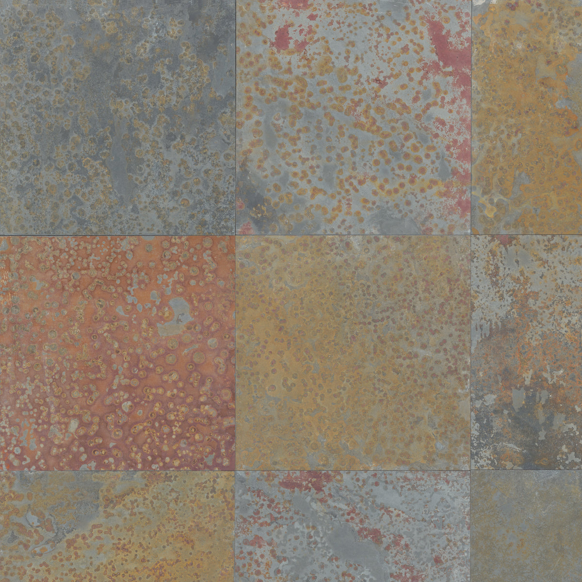 Bedrosians Brazilian Multicolor 16" x 16" Gauged Slate Tile | Item Code SLTBRZMUT1616G