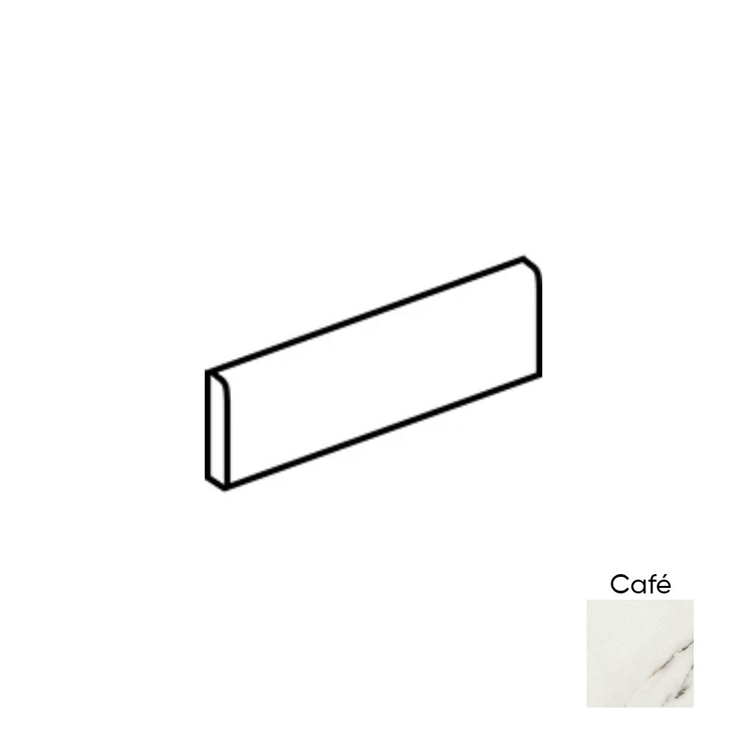 Marazzi Savoir 3X24 P43F9, Bullnose, Matte - Cafe