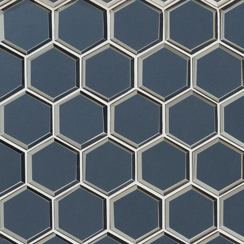 VAGUE BLUE 3" HEXAGON