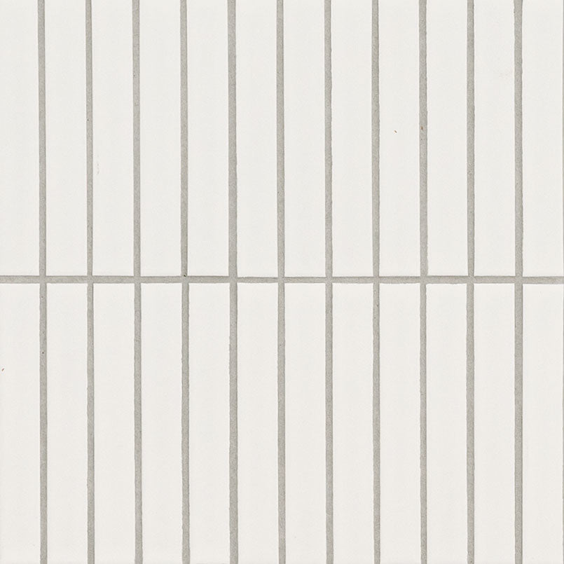 WHITE MATTE 1X6 STACK PATTERN