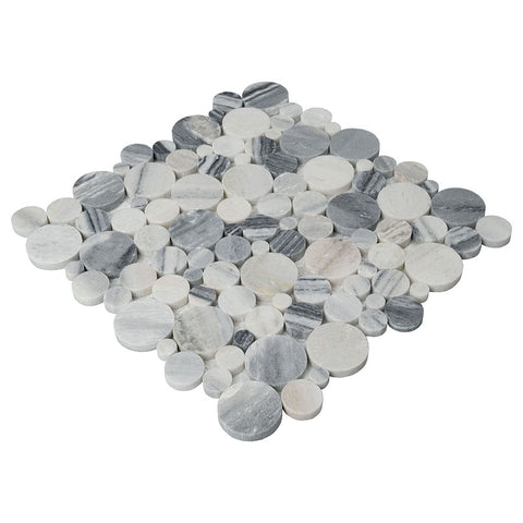 ALASKA GRAY PEBBLES MESH BACKED