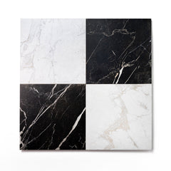 Bedrosians Antica Roma 12" x 12" Matte Porcelain Tile in Bianco | Item Code 100008987
