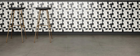 Modni Quin Honed Marble Mosaic Tile in Warm Blend