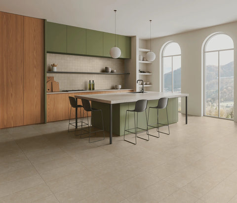 Bluerun 12" x 24" Matte Porcelain Field Tile in Historic Greige