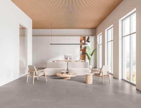Bluerun 12" x 24" Matte Porcelain Field Tile in Atlas Gray Field