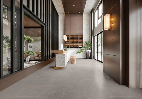 Bluerun 24" x 24" Matte Porcelain Field Tile in Atlas Gray