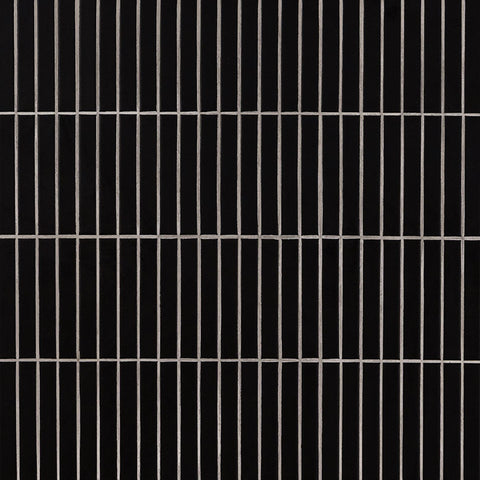 BLACK MATTE STACK PATTERN 1X6