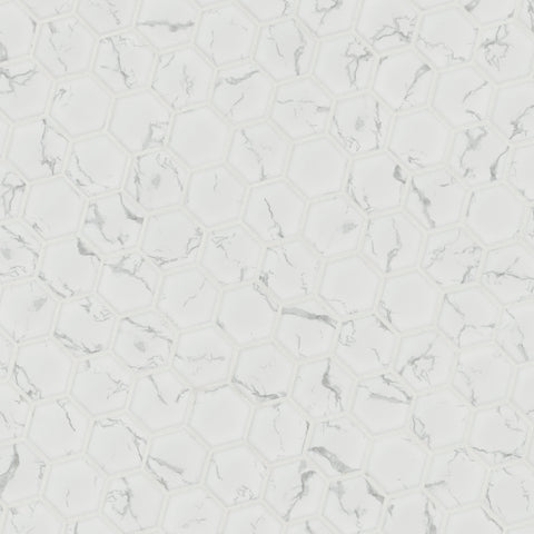 CARRARA MATTE 2" HEXAGON