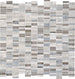 Daltile Daltile Decorative Accents 1 Random Linear, Straight Edge, Mix - Chenille White/Silver Screen