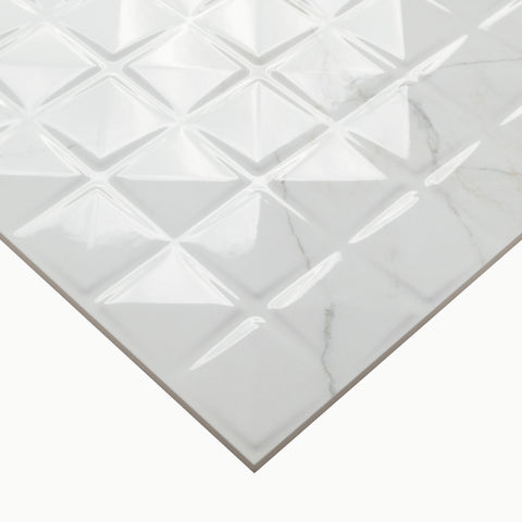 DYMO CALACATTA CHEX WHITE 12X24