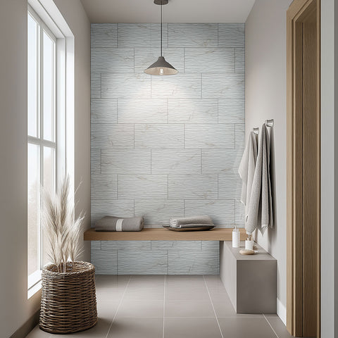 DYMO CALACATTA STRIPE WHITE 12X24