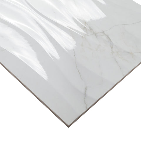 DYMO CALACATTA WAVY WHITE 12X24