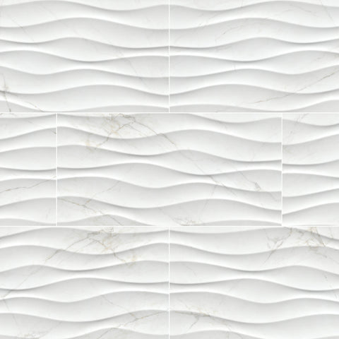 DYMO CALACATTA WAVY WHITE 12X24