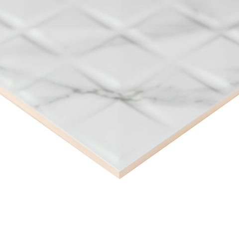 DYMO STATUARY CHEX WHITE 12X24 GLOSSY