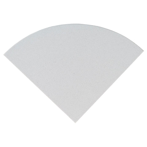 ENGINEERED WHITE RADIUS CORNER SHELF