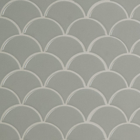GRAY SCALLOP GLOSSY 6MM