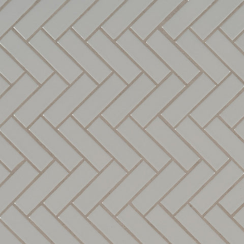 GRAY GLOSSY HERRINGBONE 6MM