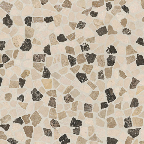 MIX MARBLE PEBBLES MESH BACKED