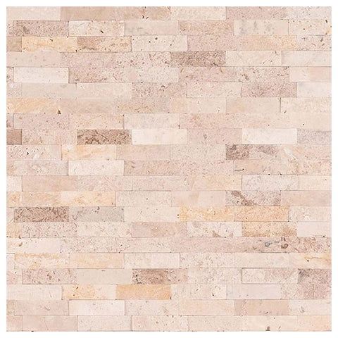 ROMAN BEIGE SPLITFACE PEEL AND STICK 12 x 12