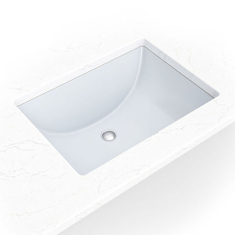 PORCELAIN VANITY RECTANGLE WHITE-2015