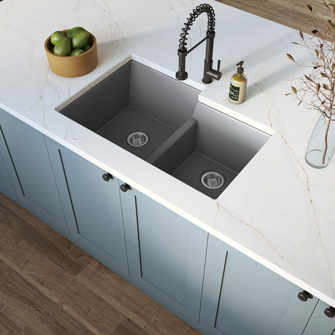 QUARTZ GRAY STRAIGHT DBL BWL60/40-3221