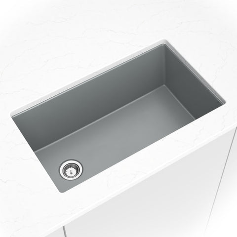 QUARTZ GRAY STRAIGHT SINGLE BOWL 3119