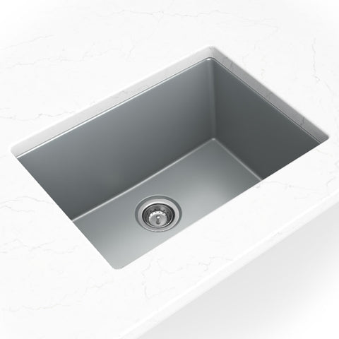 QUARTZ GRAY STRAIGHT SINGLE BOWL 2418