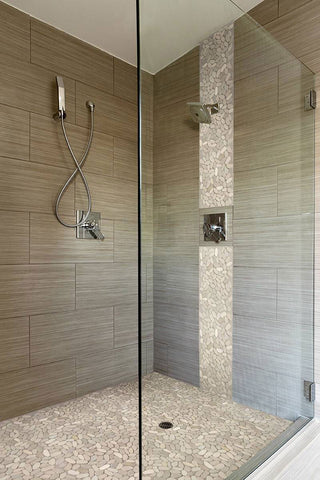 SLICED EARTH PEBBLES MESH BACKED 11.81" x 11.81"