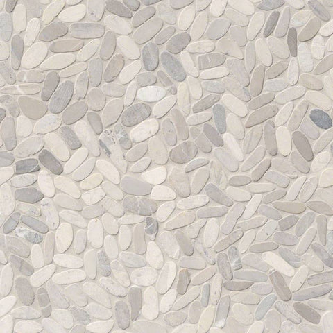 SLICED TRUFFLE PEBBLES MESH BACKED 12" L x 12