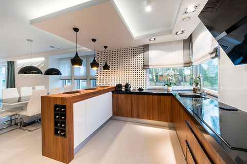 WHITE AND BLACK MATTE OCTAGON MOSAIC