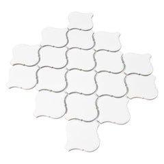WHITE MATTE ARABESQUE 6MM