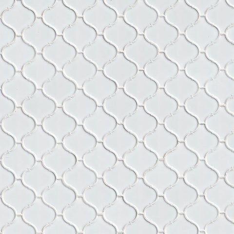 WHITE GLOSSY ARABESQUE 6MM