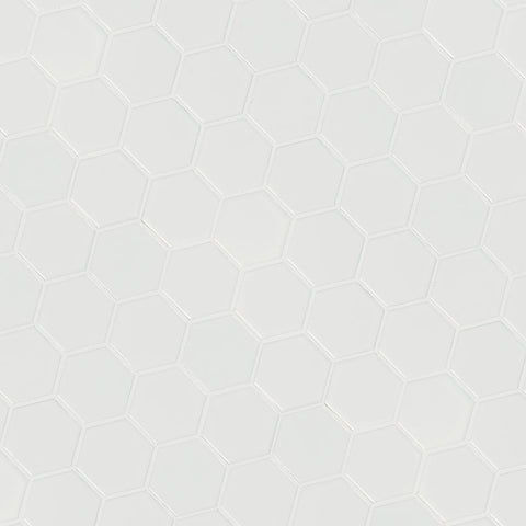 WHITE MATTE 2" HEX 6MM